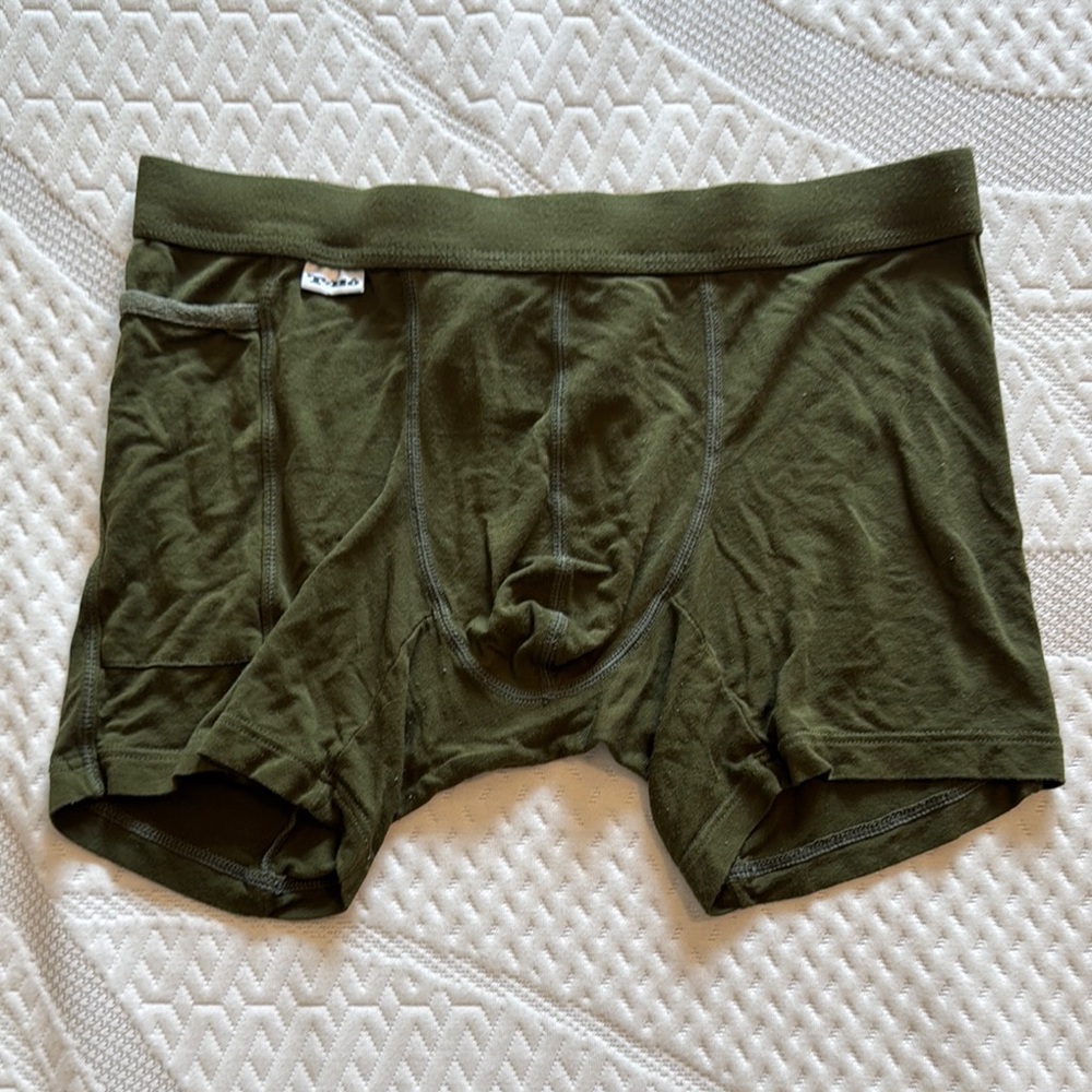 T-Bô Olive Green Men's Boxer Utility Briefs